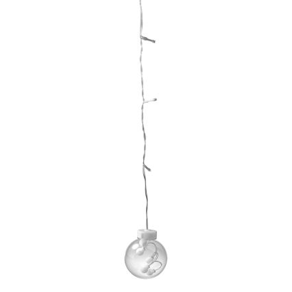 LED-gardin WISH BALLS, 108 LED, 8 funktioner, 4,5 m, varmvit