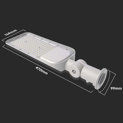 LED Gatubelysning med sensor SAMSUNG CHIP LED/50W/230V 6500K IP65