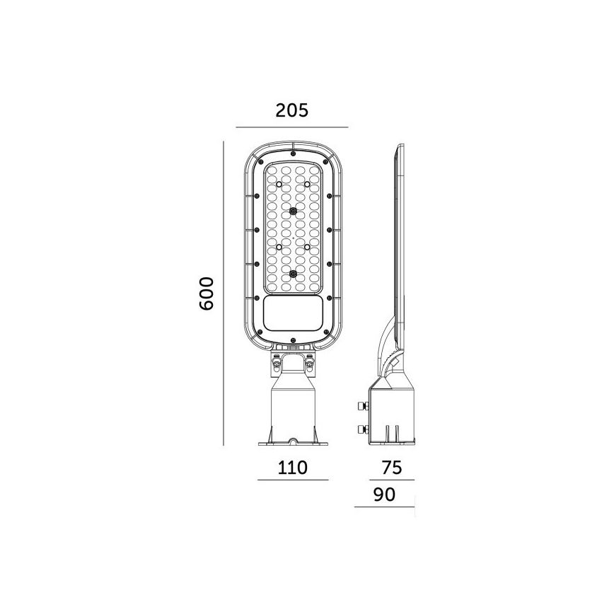 LED-gatlykta BRELUXO LED/200W/230V 4000K IP65