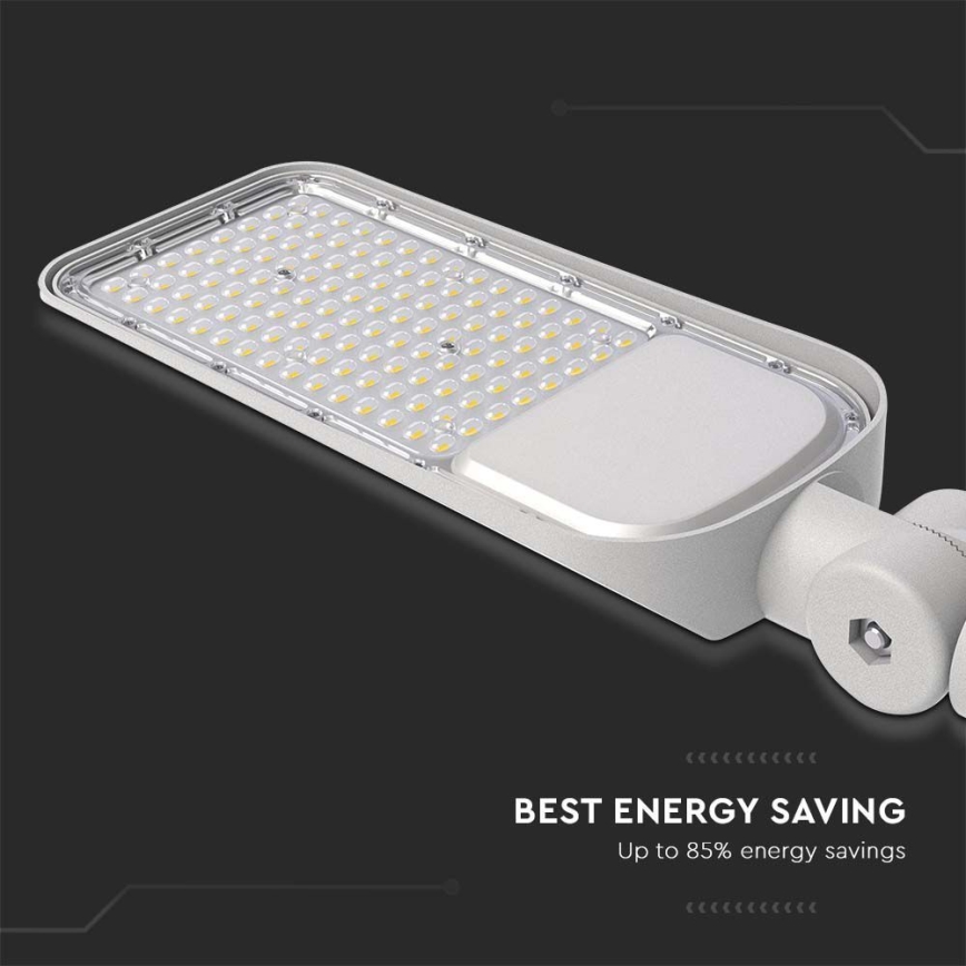 LED Gatubelysning SAMSUNG CHIP LED/100W/230V 6500K IP65 grå