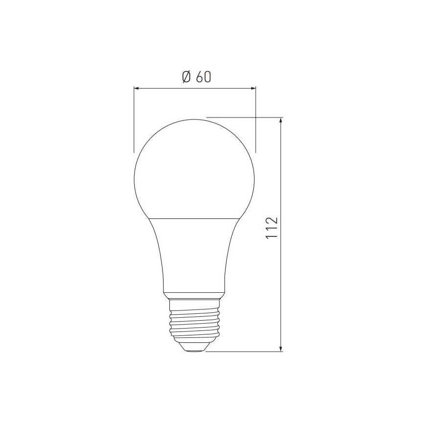 LED glödlampa A60 E27/10W/230V 3000/4000/6400K