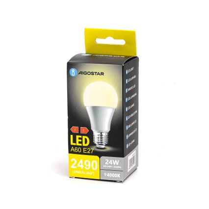 LED glödlampa A60 E27/24W/230V 4000K - Aigostar