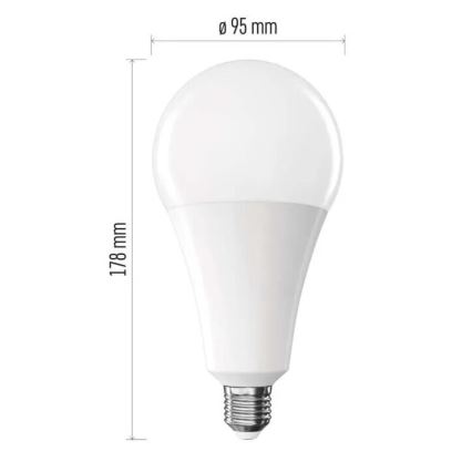 LED glödlampa A95 E27/28W/230V 2700K