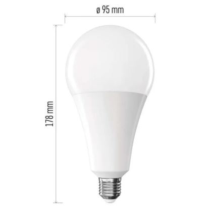 LED glödlampa A95 E27/28W/230V 4000K