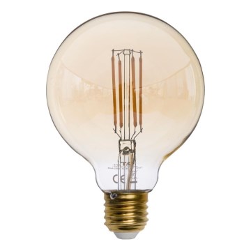 LED-glödlampa AMBER G95 E27/6,5W/230V 3200K