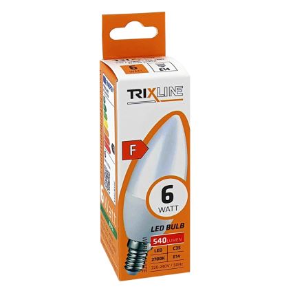 LED glödlampa C35 E14/6W/230V 2700K