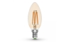 LED glödlampa CLASIC AMBER C35 E14/5W/230V 2200K -  Brilagi