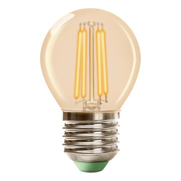 LED-glödlampa Classic Amber G45 E27/6,5W/230V 2200K - Brilagi