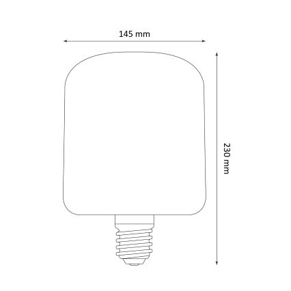 LED Glödlampa  DECO VINTAGE E27/4W/230V 1800K