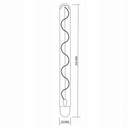 LED glödlampa DECO VINTAGE FILAMENT T30 E27/4,5W/230V 2200K