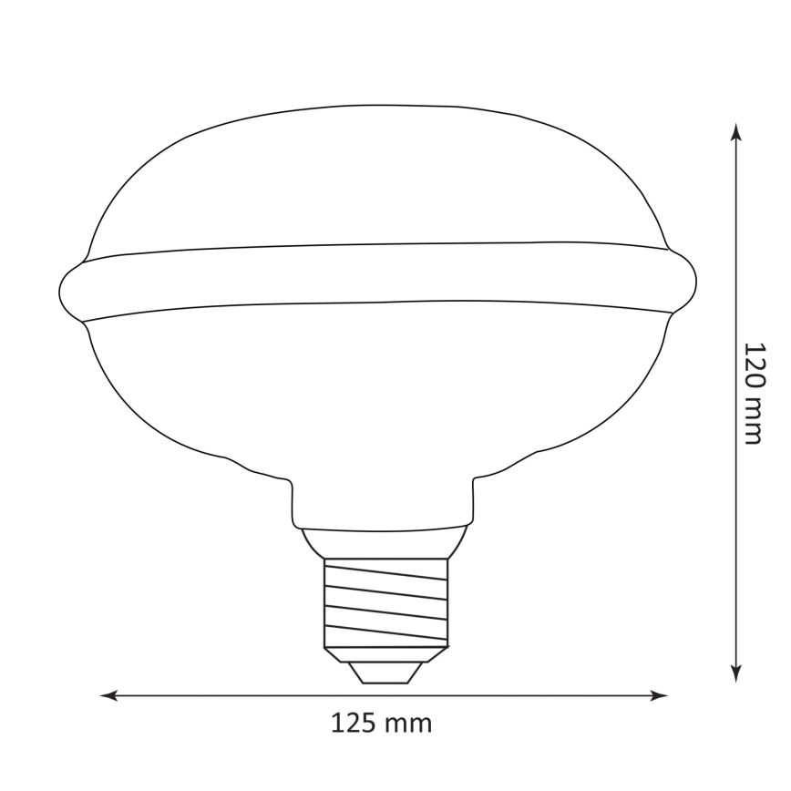 LED glödlampa DECO VINTAGE FILAMENT UFO130 E27/4W/230V 1800K