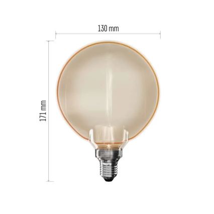 LED-glödlampa DECO VINTAGE G130OA E27/4W/230V 1800K