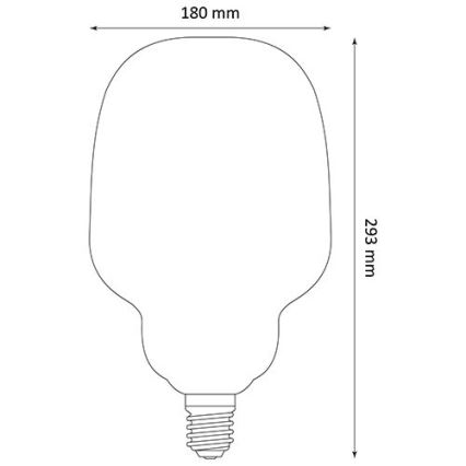 LED glödlampa DECO VINTAGE S180 E27/4W/230V 1800K