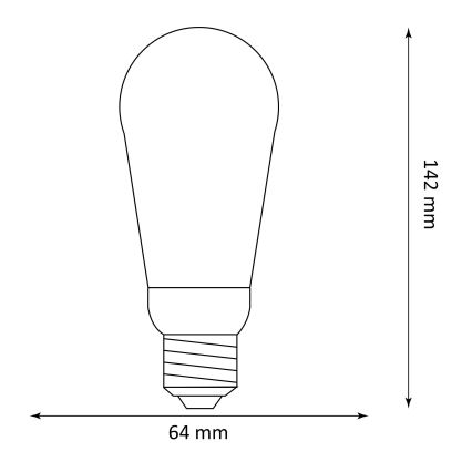 LED Glödlampa  DECO VINTAGE ST64 E27/3,5W/230V 1800K