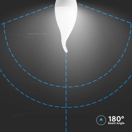 LED glödlampa E14/3,7W/230V 3000K