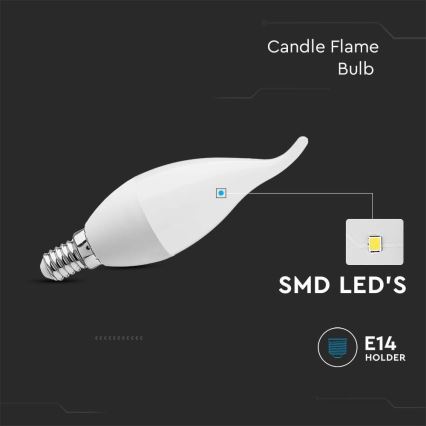 LED glödlampa E14/3,7W/230V 3000K