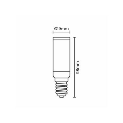 LED glödlampa E14/4,5W/230V 2800K