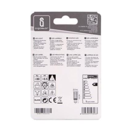 LED glödlampa E14/6W/230V 3000K - Aigostar