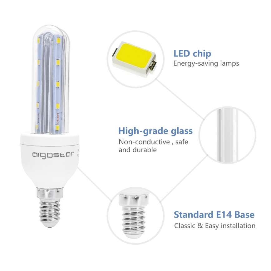 LED glödlampa E14/6W/230V 6500K - Aigostar