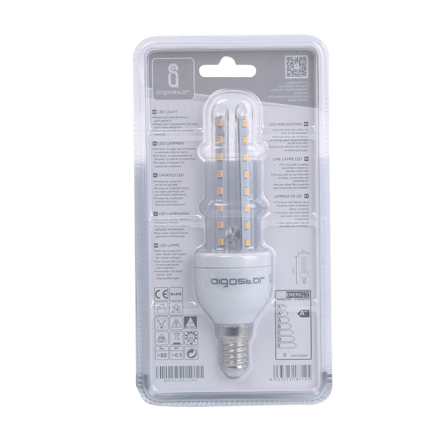 LED Glödlampa E14/8W/230V 3000K - Aigostar