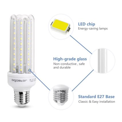 LED glödlampa E27/15W/230V 6500K - Aigostar