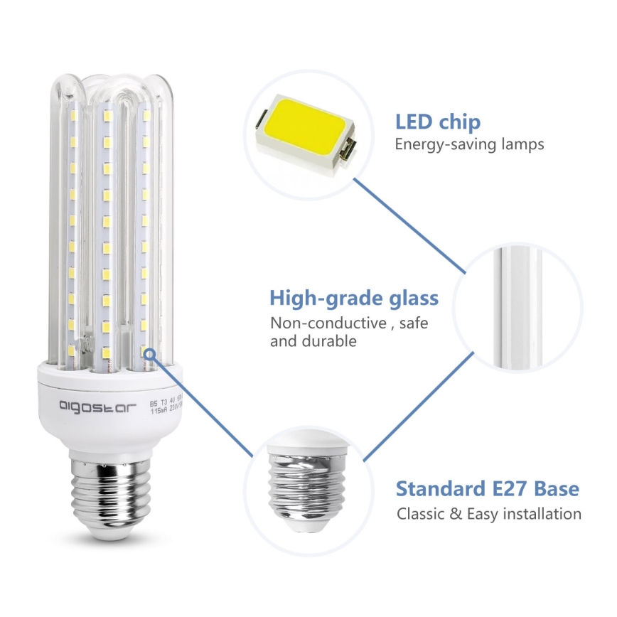 LED glödlampa E27/15W/230V 6500K - Aigostar