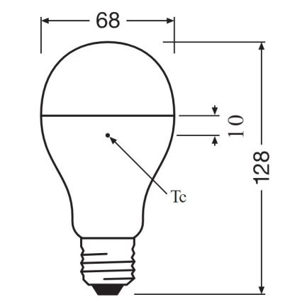 LED glödlampa E27/19W/230V 2700K - Osram