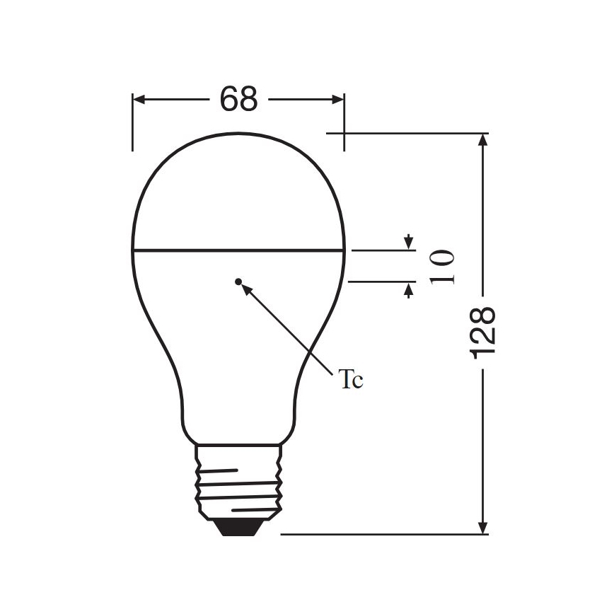 LED glödlampa E27/19W/230V 2700K - Osram