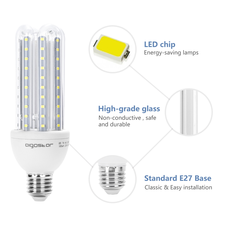 LED glödlampa E27/23W/230V 6500K - Aigostar