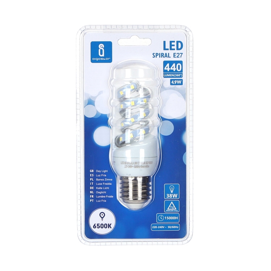 LED glödlampa E27/4,9W/230V 6500K - Aigostar