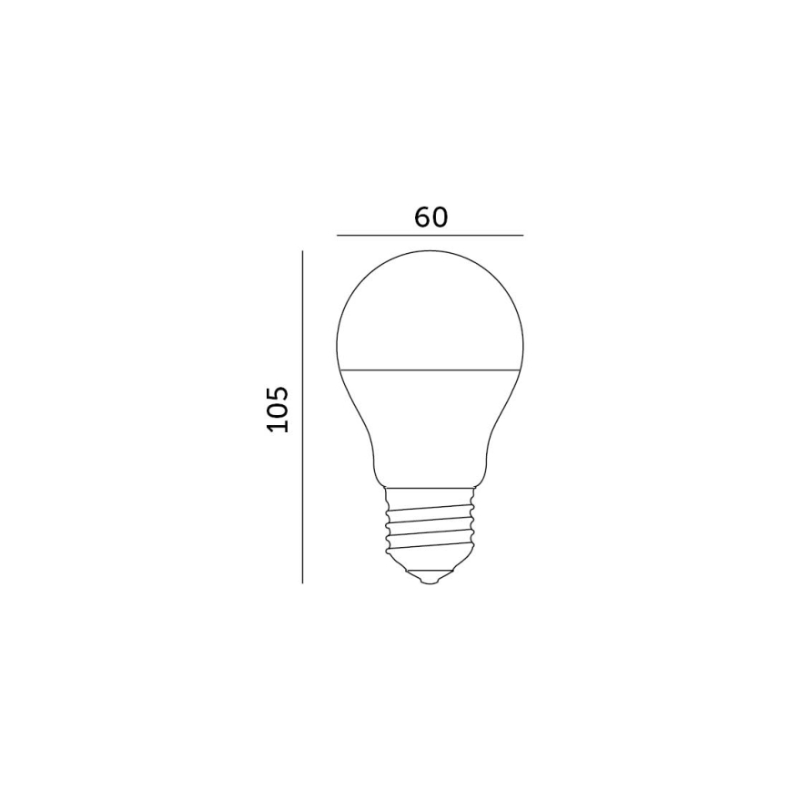 LED glödlampa E27/8,5W/230V 3000K
