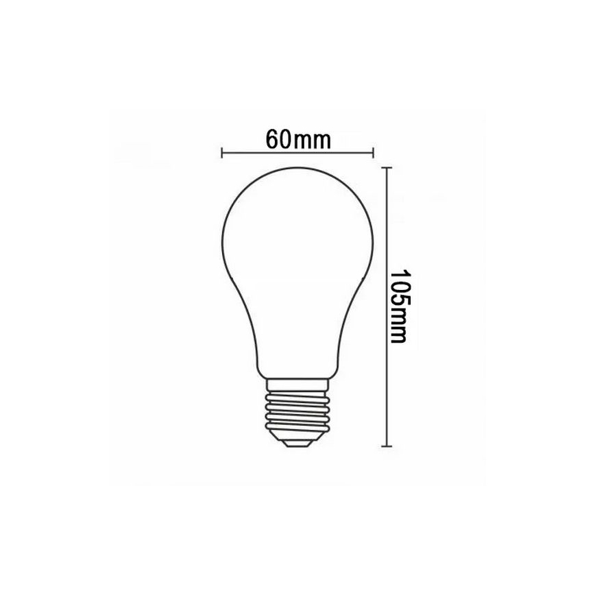 LED glödlampa FILAMENT A60 E27/12W/230V 330° 4000K