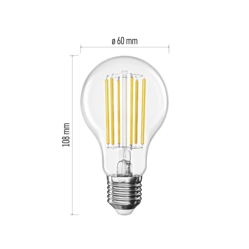 LED glödlampa FILAMENT A60 E27/7,2W/230V 2700K Energiklass A