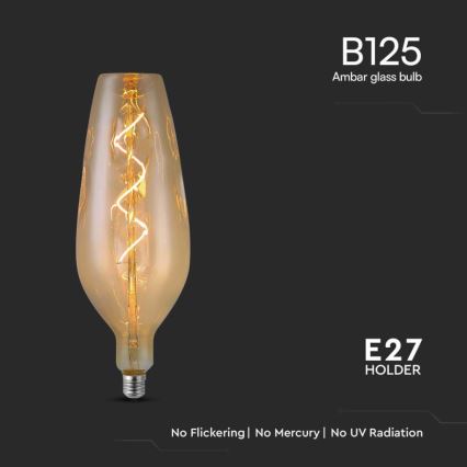 LED glödlampa FILAMENT B125 E27/4W/230V 2700K