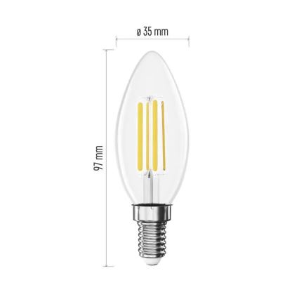 LED glödlampa FILAMENT E14/3,8W/230V 2700K Energiklass A