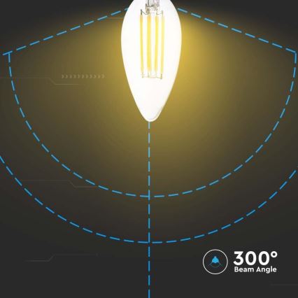 LED glödlampa FILAMENT E14/4W/230V 4000K
