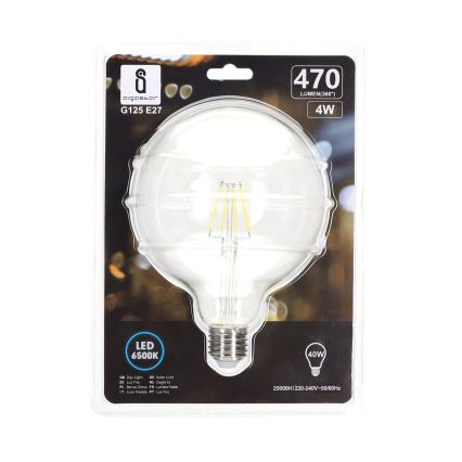 LED glödlampa FILAMENT G125 E27/4W/230V 6500K - Aigostar