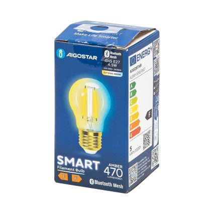 LED Ljusreglerad glödlampa FILAMENT MESH Smart G45 E27/4,5W/230V 2700-6500K - Aigostar