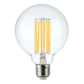 LED glödlampa FILAMENT G95 E27/6W/230V 3000K