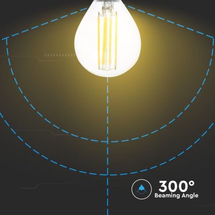 LED glödlampa FILAMENT P45 E14/6W/230V 2700K