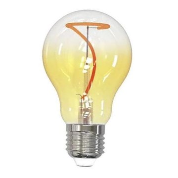 LED glödlampa FILAMENT SHAPE A60 E27/4W/230V 1800K gul