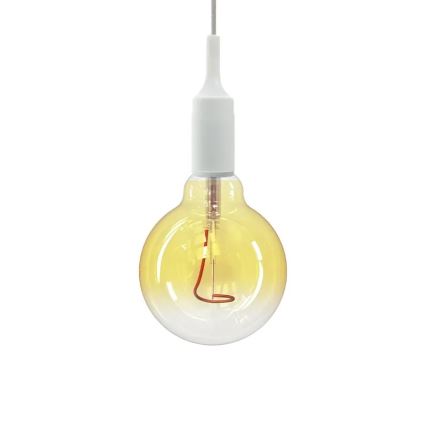 LED glödlampa FILAMENT SHAPE G95 E27/4W/230V 1800K gul