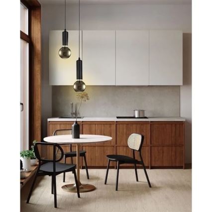 LED glödlampa FILAMENT SHAPE G95 E27/4W/230V 1800K rökig