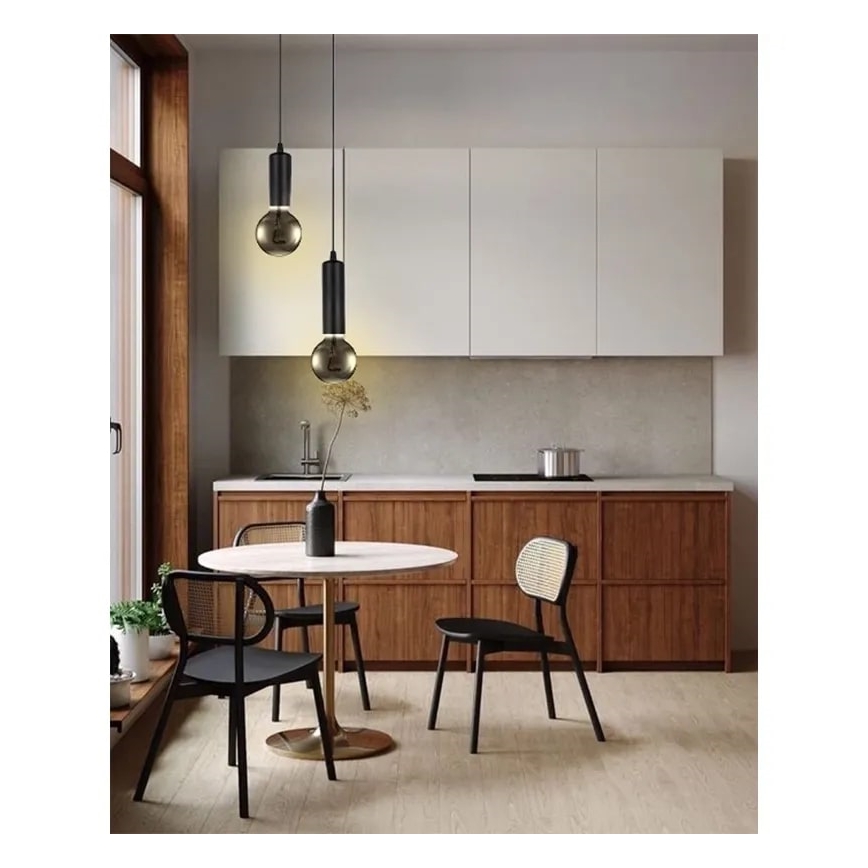 LED glödlampa FILAMENT SHAPE G95 E27/4W/230V 1800K rökig