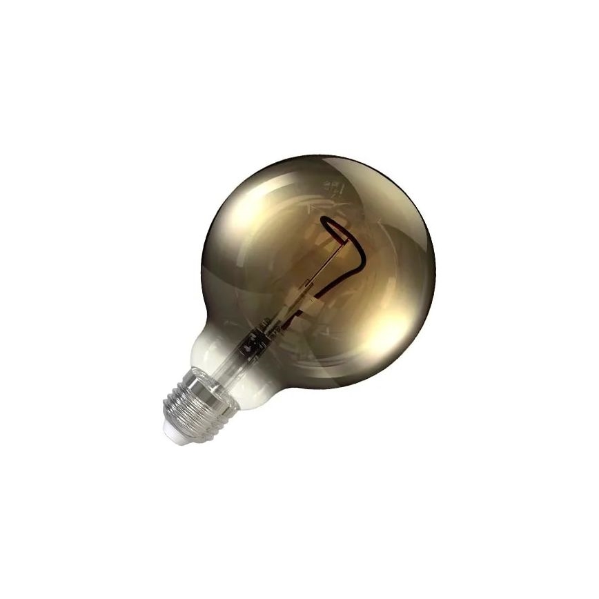 LED glödlampa FILAMENT SHAPE G95 E27/4W/230V 1800K rökig