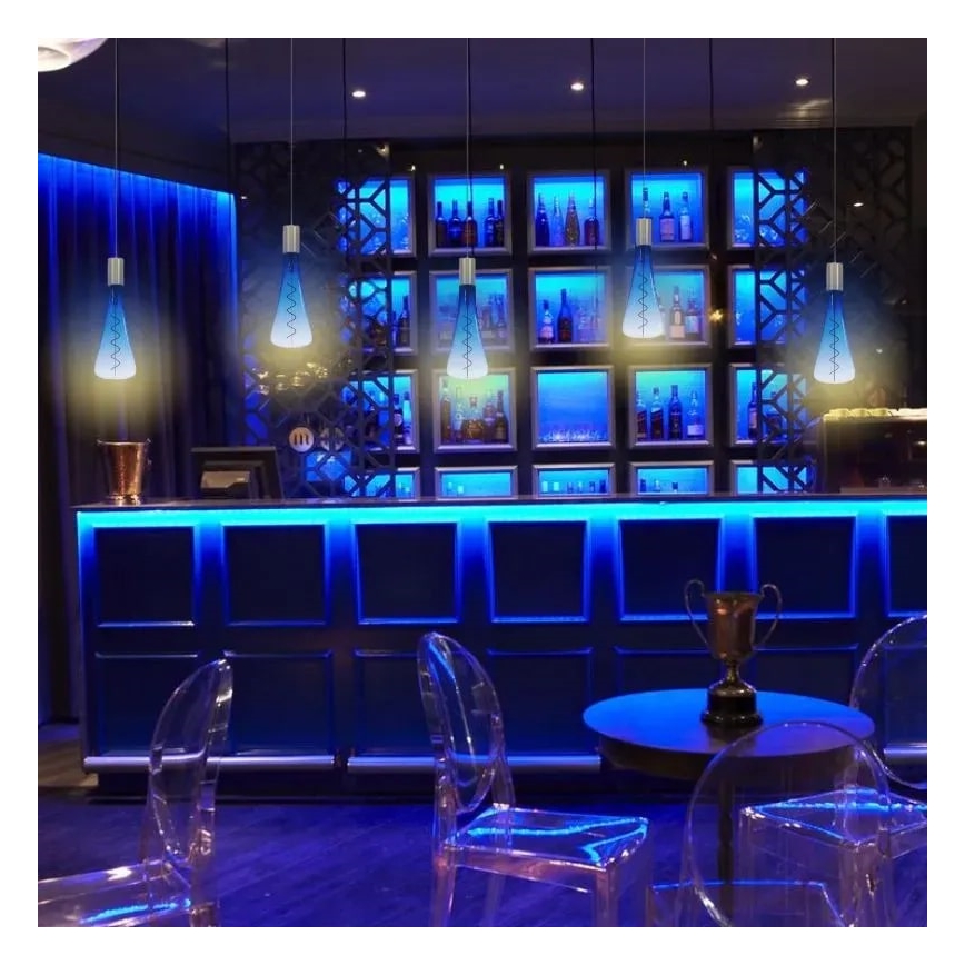 LED glödlampa FILAMENT SHAPE T110 E27/5W/230V 1800K blå