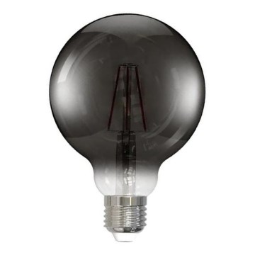 LED glödlampa FILAMENT SMOKE G95 E27/4W/230V 2000K
