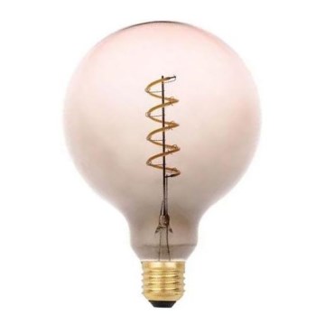 LED glödlampa FILAMENT SPIRAL G125 E27/4W/230V 2000K grå/rosa