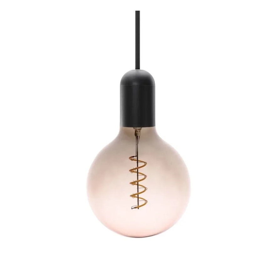 LED glödlampa FILAMENT SPIRAL G125 E27/4W/230V 2000K grå/rosa