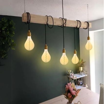 LED glödlampa FILAMENT SPIRAL VINTAGE A165 E27/4W/230V 2000K